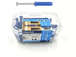 Nagyteljesítményű nylon dübel 6x30mm + Süllyesztett fejű csavar 4,5x40mm (14db)