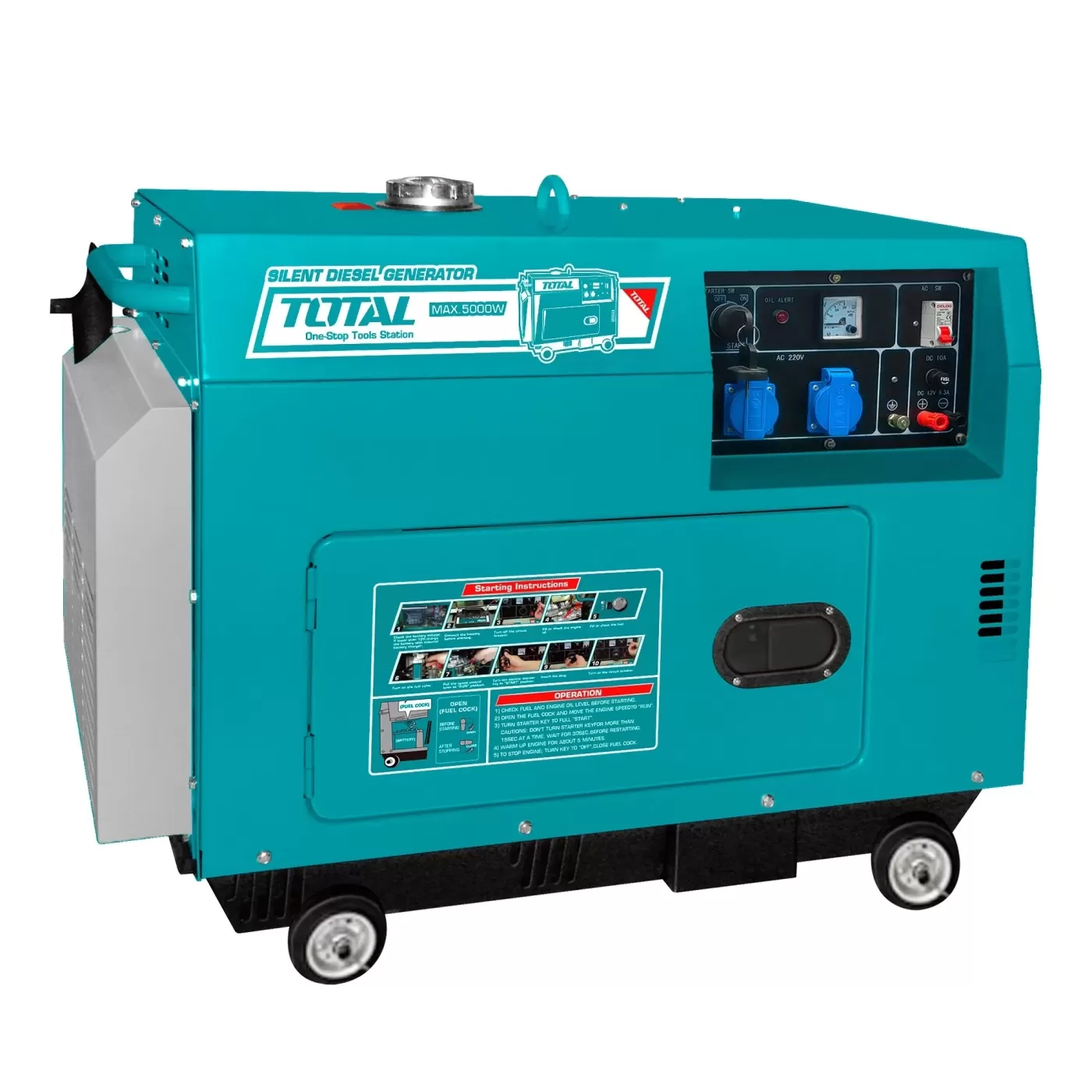 Csendes dízel áramfejlesztő 5KW / 220V
