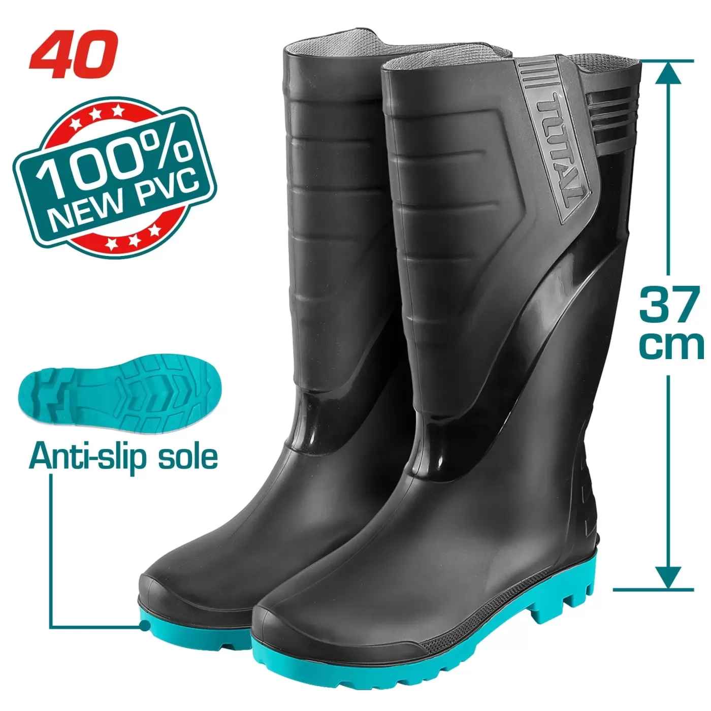 Gumicsizma 40 fekete