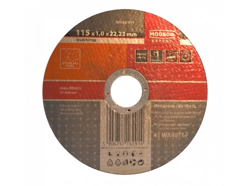 Extravékony vágótárcsa rozsdamentes acélhoz 115x1x22 mm