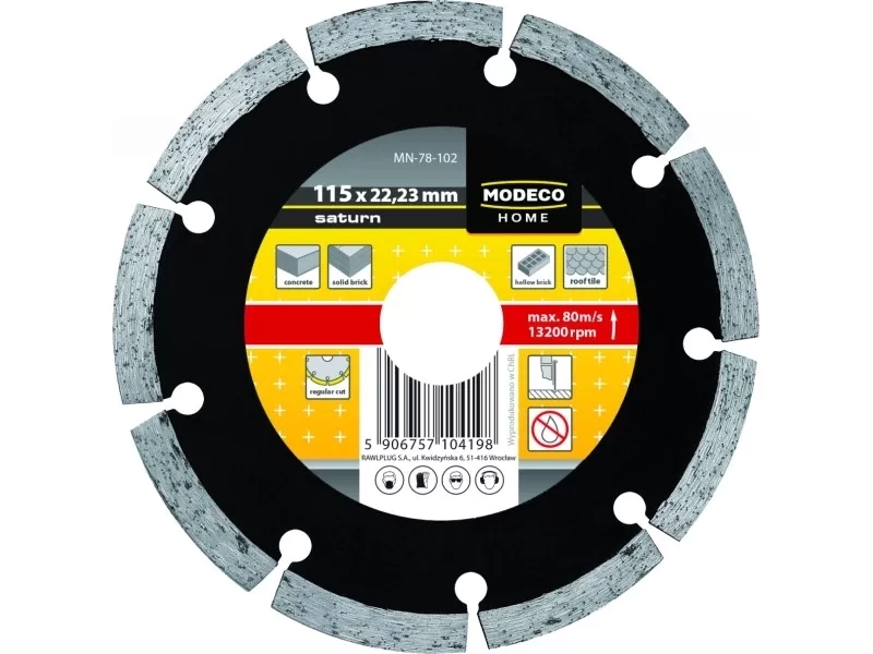 Gyémánt vágókorong szegmenses 125 mm (tégla, beton, vakolat)