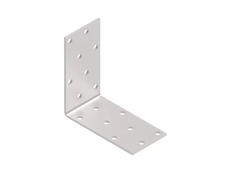 Perforált sarokösszekötő 80x80x40 mm, lv: 2 mm