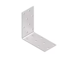 Perforált sarokösszekötő 80x80x40 mm, lv: 2 mm