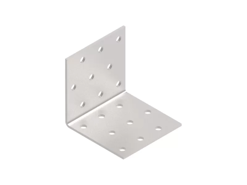 Perforált sarokösszekötő 60x60x60 mm, lv: 2 mm