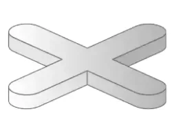Műanyag fugakereszt 2,0mm (200db/csom)