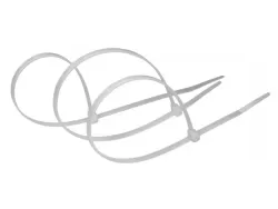Kábelkötöző (fehér) 3,6x300 mm (100 db/csom)