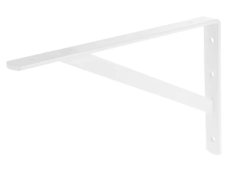 Nehézkonzol (polctartó) 200x300x3,5/30 mm FEHÉR, Lv.: 3,5mm (10 db/dob)