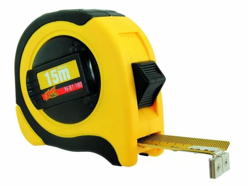 MN-81-156 Gumírozott mérőszalag 5 m x 19 mm, mágneses véggel