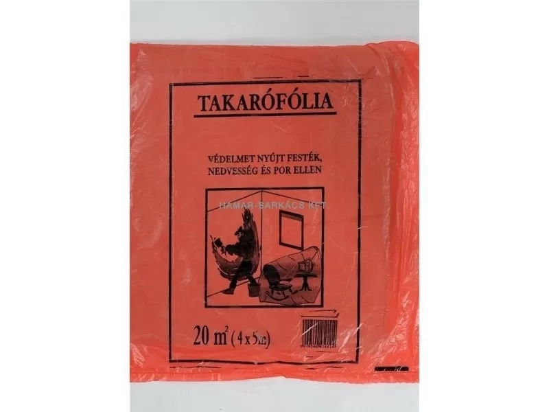 Takarófólia 20nm (4x5m) vékony piros