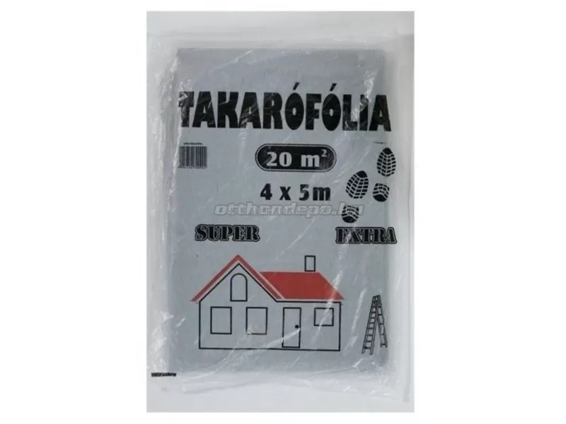 Takarófólia 20nm (4x5m) super extra létrázható szürek 5db/csomag