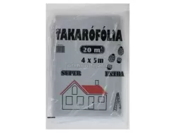 Takarófólia 20nm (4x5m) super extra létrázható szürek 5db/csomag