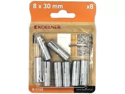 Fémdübel M8 (10x30 mm)(8db/Bliszter;16 db/dob.)
