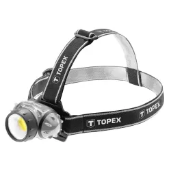 FEJLÁMPA 3W LED COB, ELEMES 3AAA, TOPEX