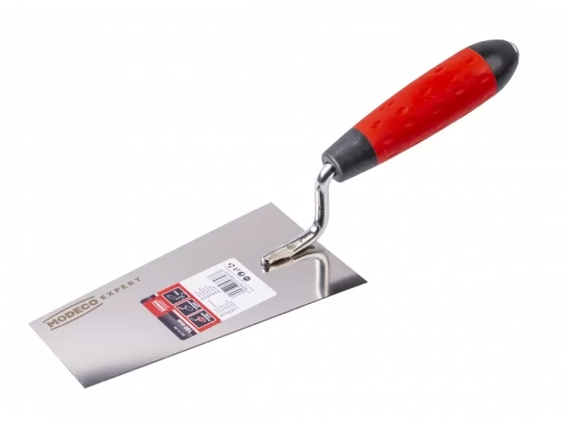 MN-74-198 Kőműves kanál trapéz alakú, fém végű nyéllel 160mm EXPERT