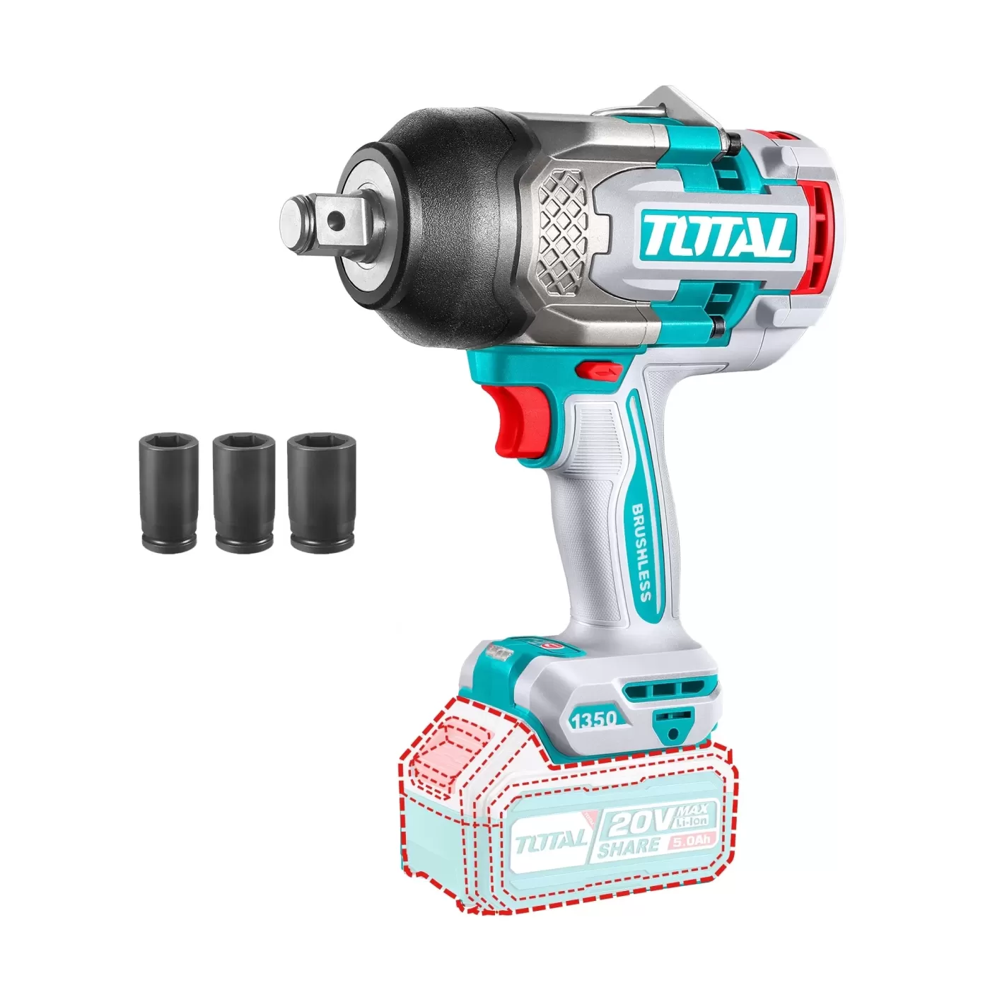 Li-ion akkus ütvecsavarozó 1350Nm/3/4″/ INDUSTRIAL (Nincs akkumulátor)