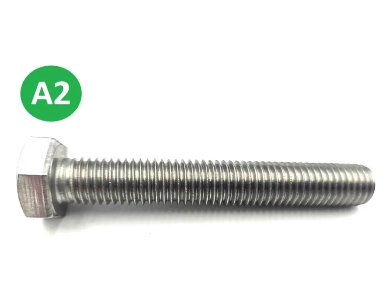 A2 Hatlapfejű mert. csavar rozsdamentes INOX DIN933, M6x60mm