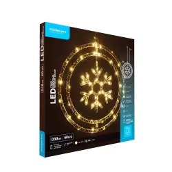 Modee Karácsonyi LED Dekoráció Ablakra Elemes C3009 (60LED D30cm)