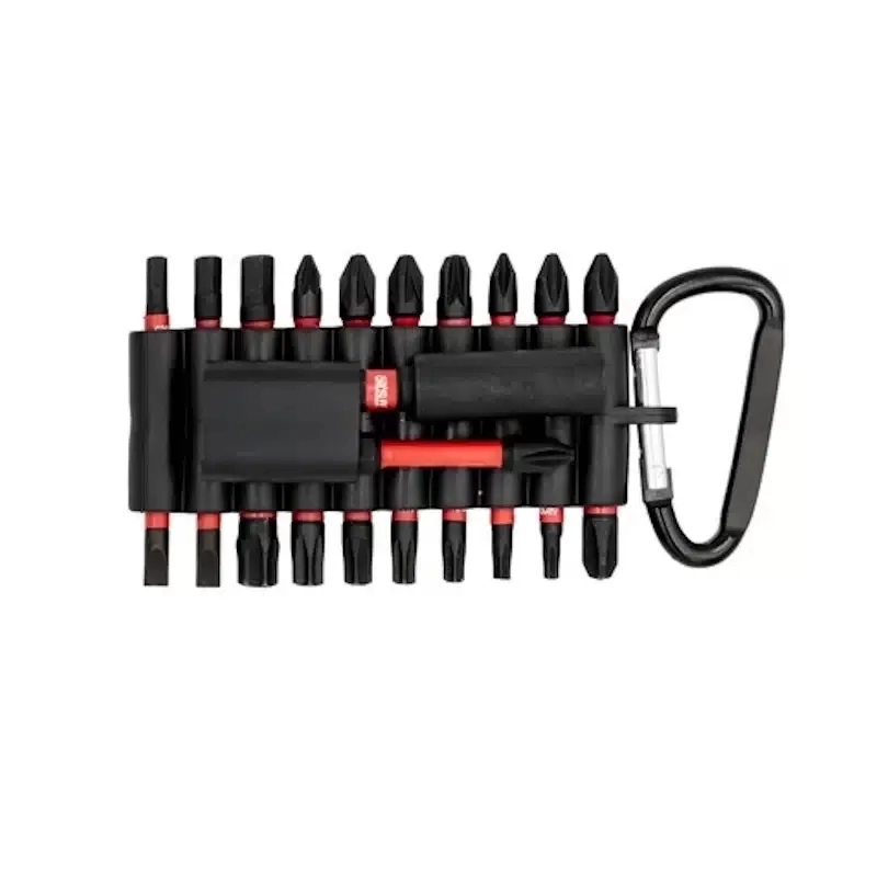 GROSLEY Bit Készlet (22 részes, 1/4″ Tartó, Karabíner)