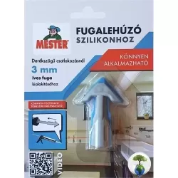 Mester fugalehúzó szilikonhoz SZÜRKE/KÉK íves 3mm