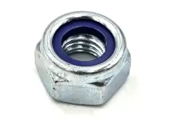 DIN985 M5 önbiztosító anya, horganyzott,műa.betétes. (2000 db/dob)