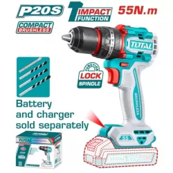 Szénkefe nélküli akkus Ütvefúró 2000prm/55Nm/P20S / INDUSTRIAL (Nincs akkumulátor)