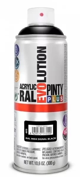 Pinty Plus Evolution akril RAL9004 SZIGNÁLFEKETE 400ml