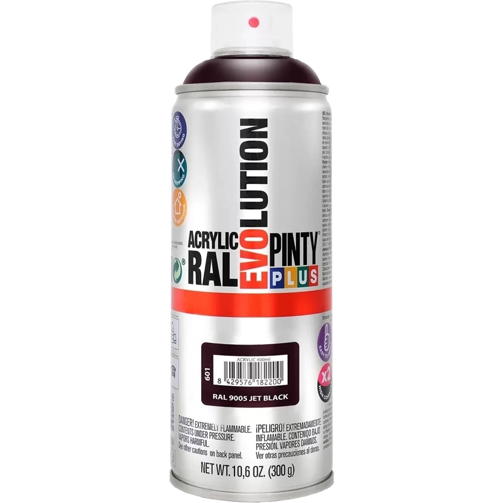 Pinty Plus Evolution akril RAL9005 SELYEMFÉNYŰ FEKETE 400ml