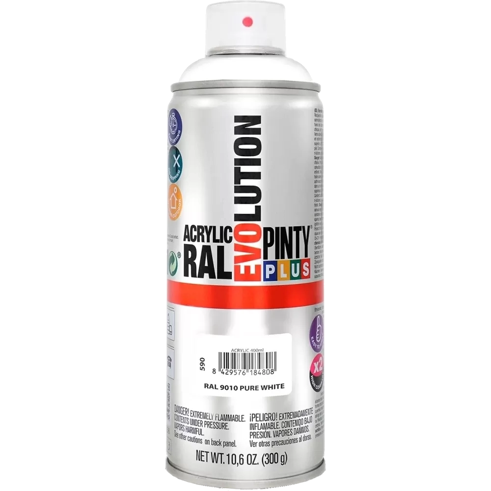 Pinty Plus Evolution akril RAL9010 FÉNYES FEHÉR 400ml