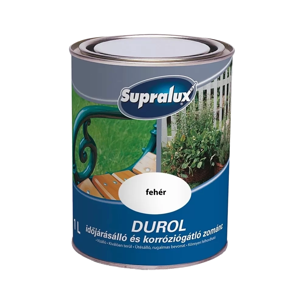 Supralux Durol időjárásálló zománc FEHÉR 1L