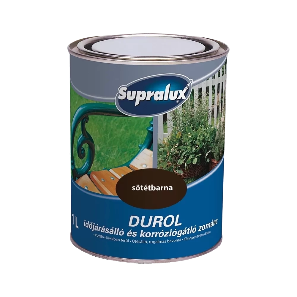 Supralux Durol időjárásálló zománc SÖTÉTBARNA 1L