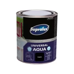 Supralux Universal Aqua selyemfényű zománcfesték FEKETE 750ml