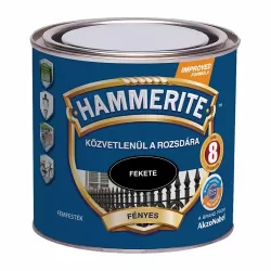 Hammerite fémfesték fényes FEKETE 250ml