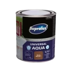 Supralux Universal Aqua selyemfényű zománcfesték BARNA RAL8011 750ml