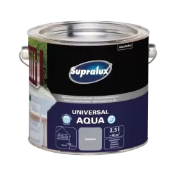 Supralux Universal Aqua selyemfényű zománcfesték SZÜRKE 2,5L