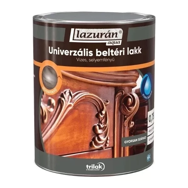 Lazurán Aqua selyemfényű univerzális beltéri lakk 750ml